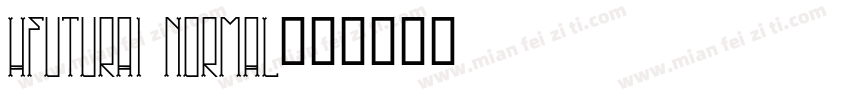 HFutura1 Normal字体转换